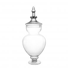 ORNAMENT SHAPE TALL GLASS JAR (L)