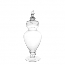 ORNAMENT SHAPE TALL GLASS JAR (M)